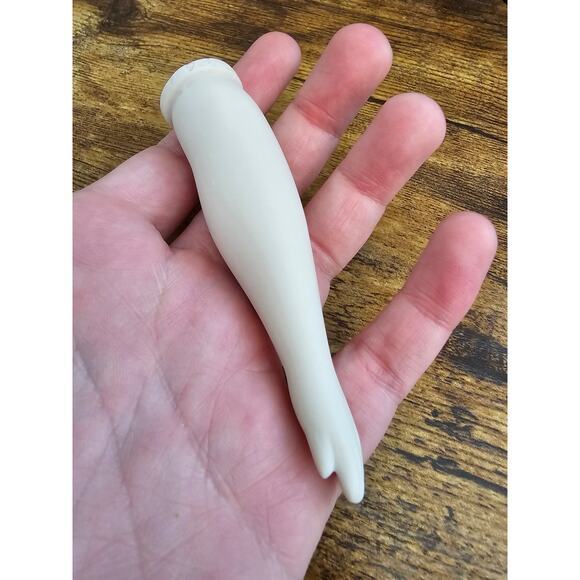 Set of Vintage German Made Bisque Doll Arms w/ Hands White Signed - Picture 6 of 6